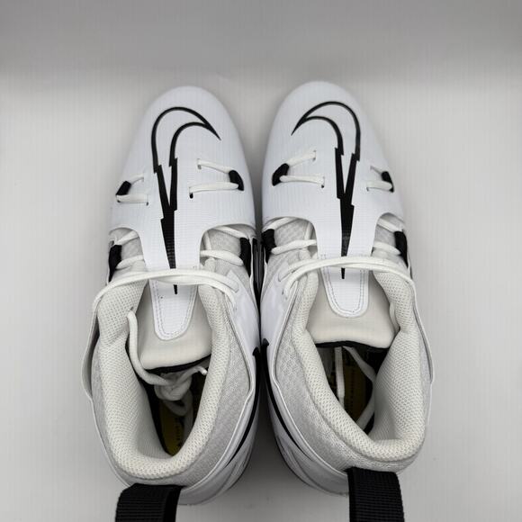 NEW Nike Alpha Menace Pro 3 Mens‎ Football Cleats Sz 12 Panda White CT6649-100 main image 8